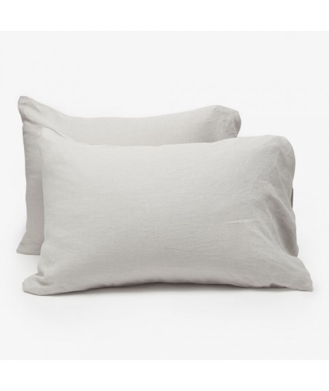 Pillowcase 35x55 cm, (half linen) gray
