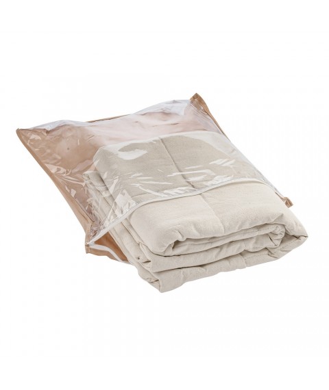 Linen blanket (cotton fabric) size 155x205 cm, cream