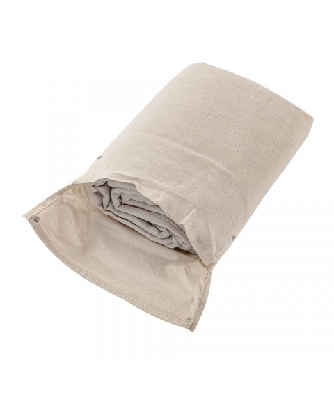 Linen blanket (linen fabric) size 155x205 cm, gray