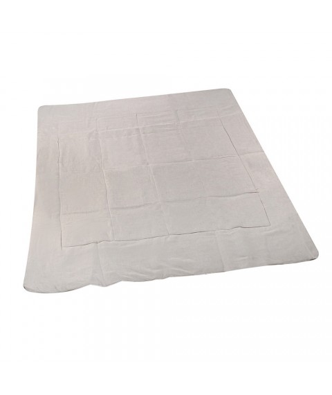 Linen blanket (linen fabric) size 200x220 cm, gray