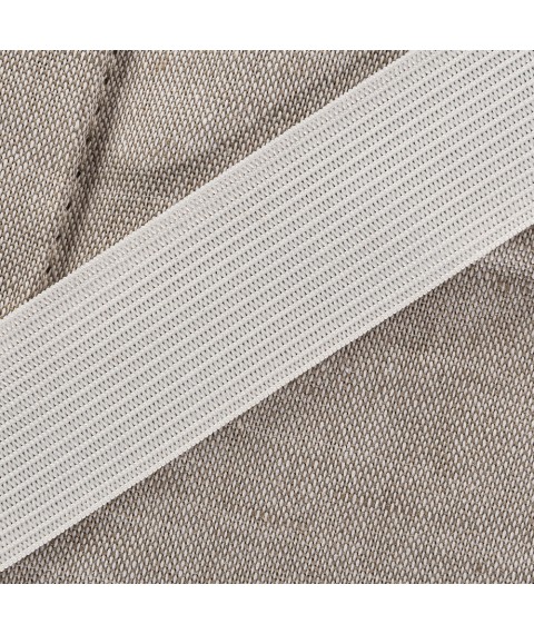 Linen mattress topper (linen fabric) size 80x190 cm, gray