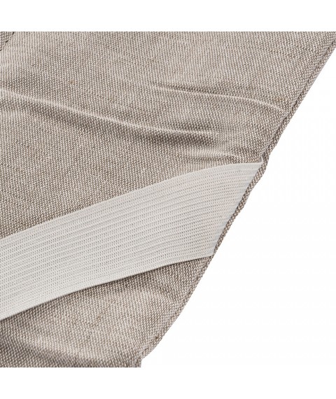 Наматрасник из льна (ткань лён) размер 140х190 см, серый