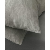 Pillowcase semi linen size 40x60 cm, gray