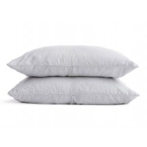 Pillowcase half linen 70x70 cm, gray