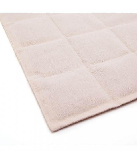 Массажная подушка с семенами горчицы на кресла 50х50 см.