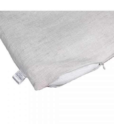 Linen pillow for stroller 35x35 cm, cream