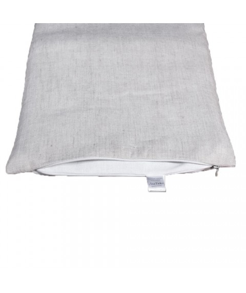 Linen pillow for stroller 35x35 cm, cream