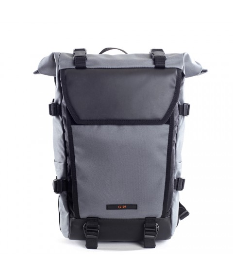 Backpack GIN Aviator with ties steel (360128)