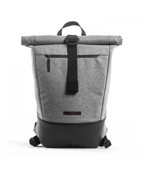 Рюкзак GIN CRUSADER меланж светло-серый (160066)