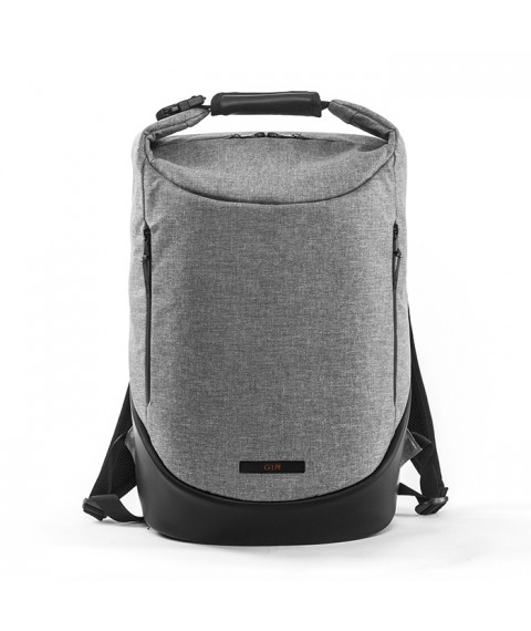 Backpack GIN ZEN melange light gray (190074)