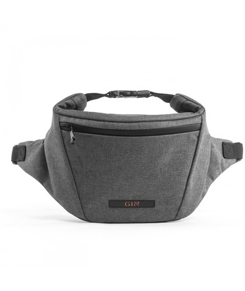 Belt bag GIN SNAP melange dark gray (200078)