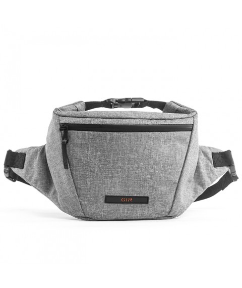 Belt bag GIN SNAP melange light gray (200077)