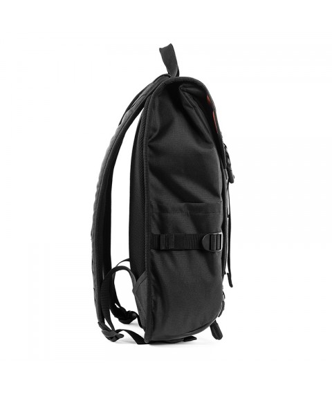 Backpack GIN Forester with zip ties black (350131)