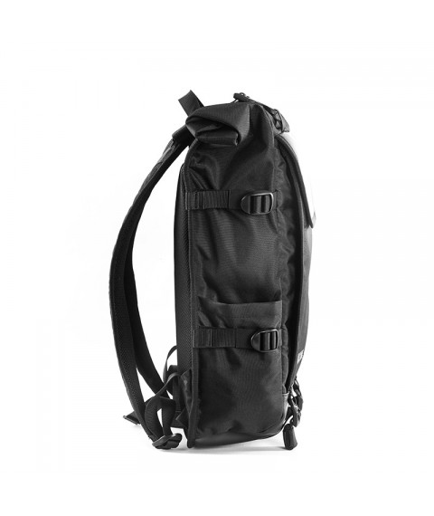 Backpack GIN Aviator with zip ties black (360130)