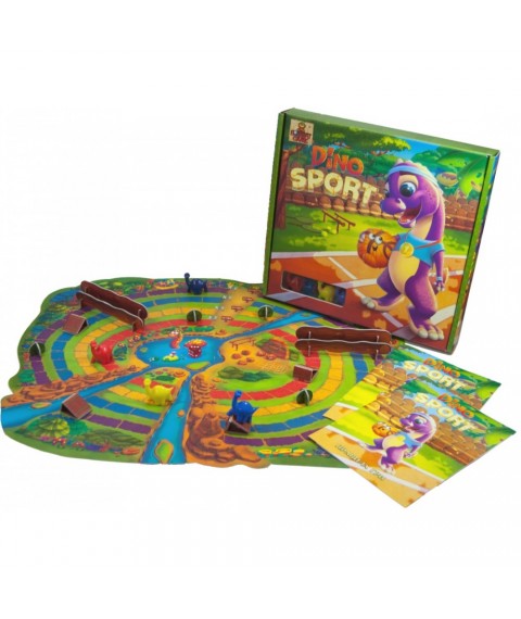 Brettspiel für Kinder „Dino SPORT“, BombatGame (4820172800231)