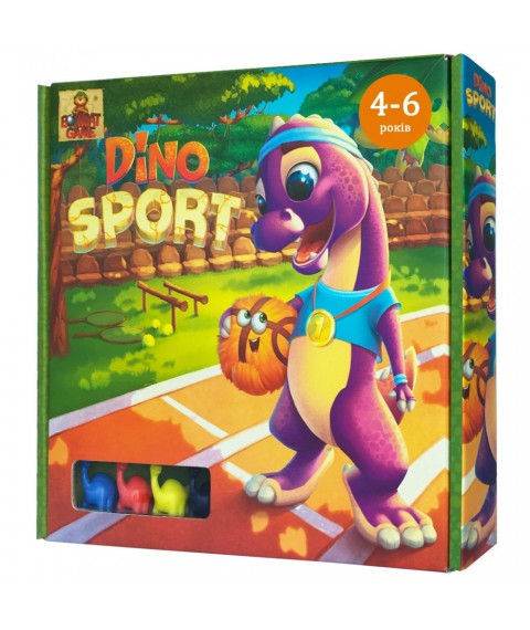 Brettspiel für Kinder „Dino SPORT“, BombatGame (4820172800231)