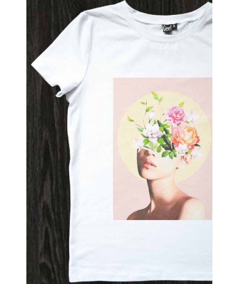 Wei?es T-Shirt mit Lilou-Print
