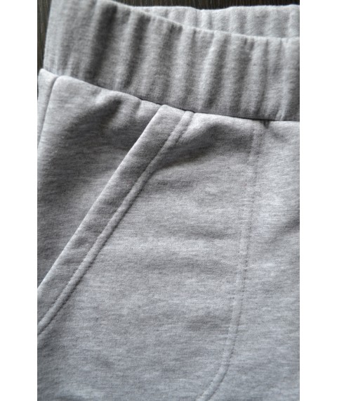 Gray knitted trousers (brushed/unbrushed)