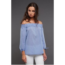 Light blue off shoulder blouse
