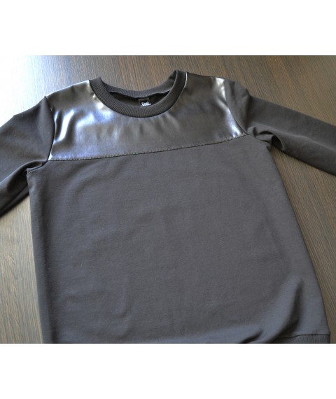 Sweatshirt mit Lederpasse