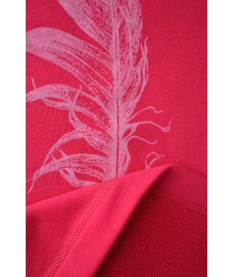 Raspberry feather sweatshirt (no fleece)