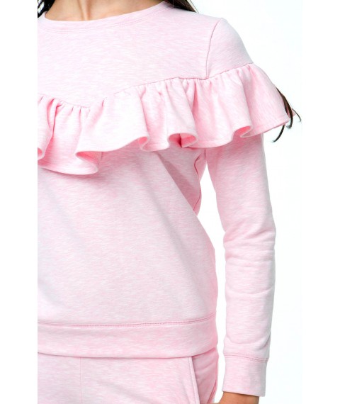 Rosa Sweatshirt mit Volants
