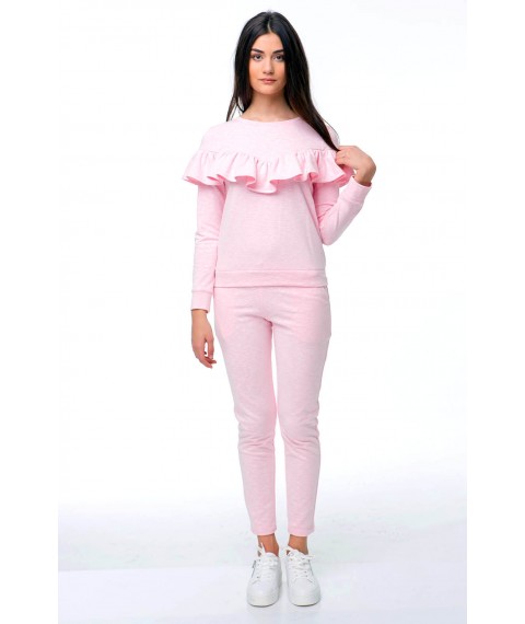 Rosa Sweatshirt mit Volants
