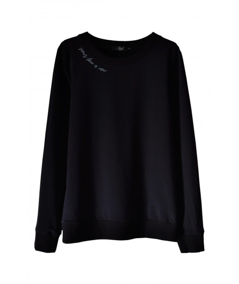 Black sweatshirt Your time is now (without fleece)