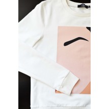 Sweatshirt mit Face-Print (unbrushed)