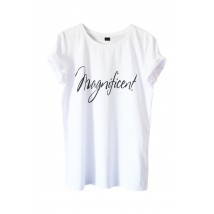 Белая футболка "Magnificent"