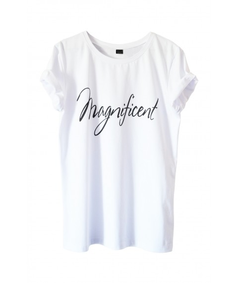 White T-shirt "Magnificent"