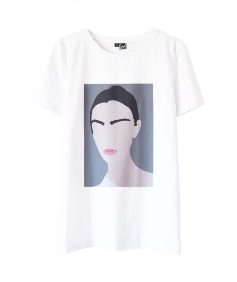 T-shirt with Lady print