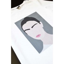 T-shirt with Lady print