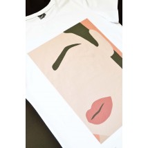 T-Shirt mit Face-Print