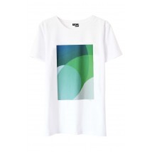 T-shirt with green print