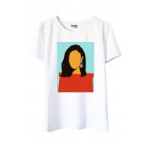 T-Shirt mit Mary-Print
