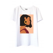 Wei?es T-Shirt mit Liza-Print