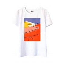 T-Shirt mit Kunstdruck