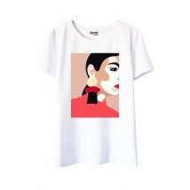 T-Shirt mit minimalistischem Aufdruck