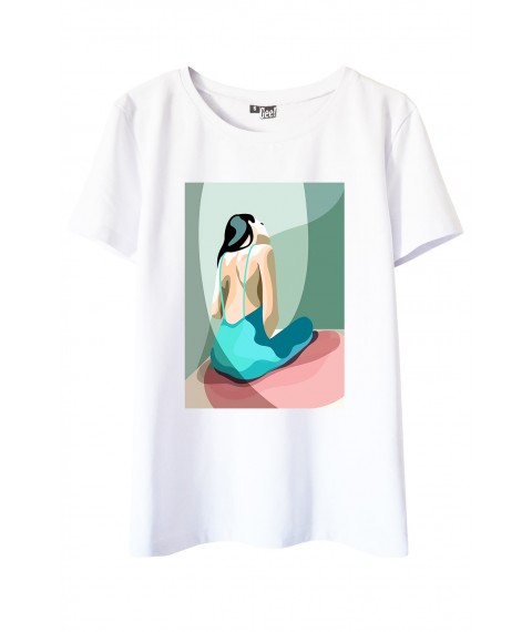 Wei?es T-Shirt mit Agatha-Print