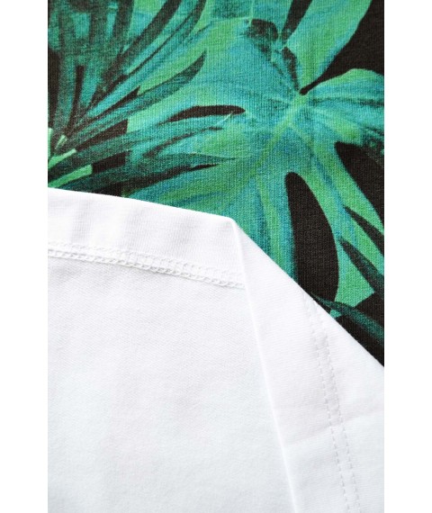White t-shirt with floral print