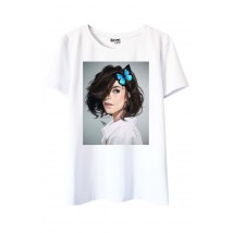 Freya print white T-shirt
