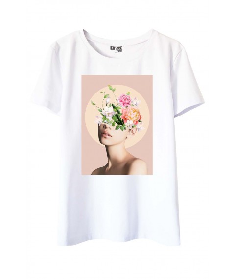 Wei?es T-Shirt mit Lilou-Print