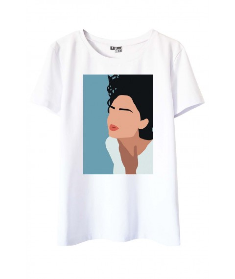 White T-shirt with Mira print