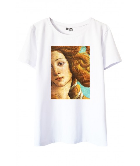 White T-shirt with Renaissance print