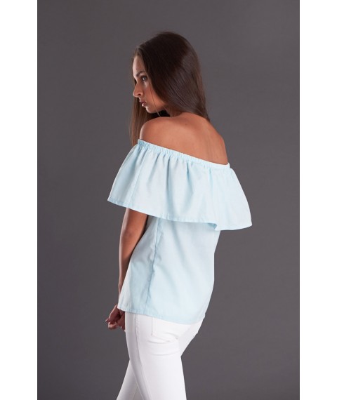Mint top with flounce