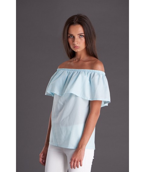 Mint top with flounce