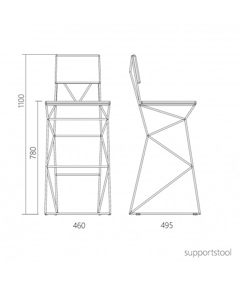 Bar chair Supportstool