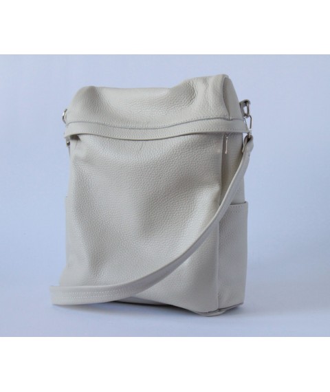 Handmade leather Bagster backpack (TRBP1BEIGE)