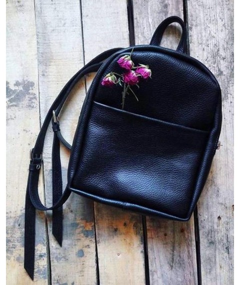 Bagster backpack from handmade genuine leather (SMBP8BL)